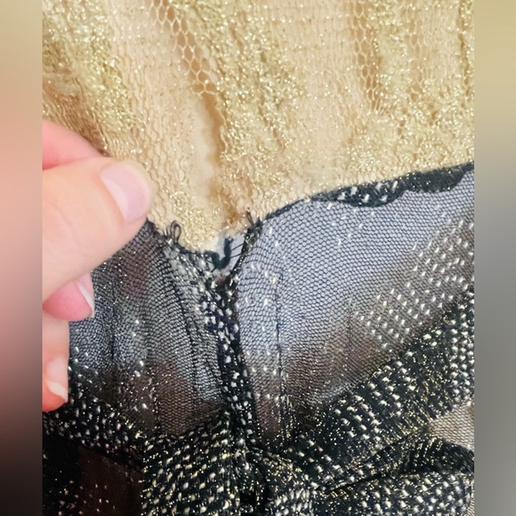 Beautiful Arabian kaftan gold, green and black dress, matching pants - Picture 9 of 16